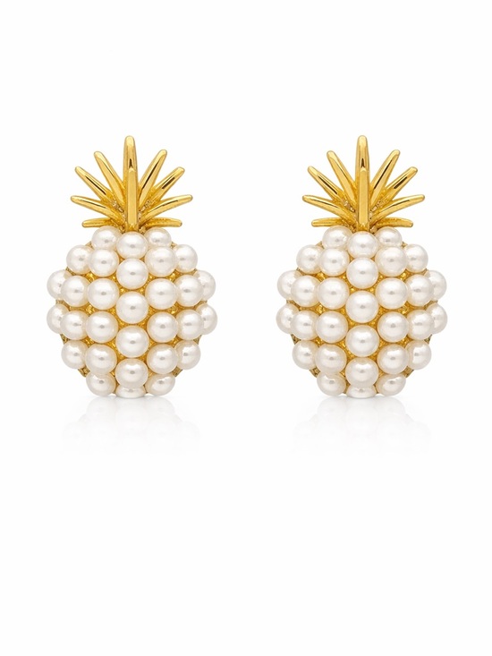 Jewelry - Pearl Pineapple Dainty Earrings